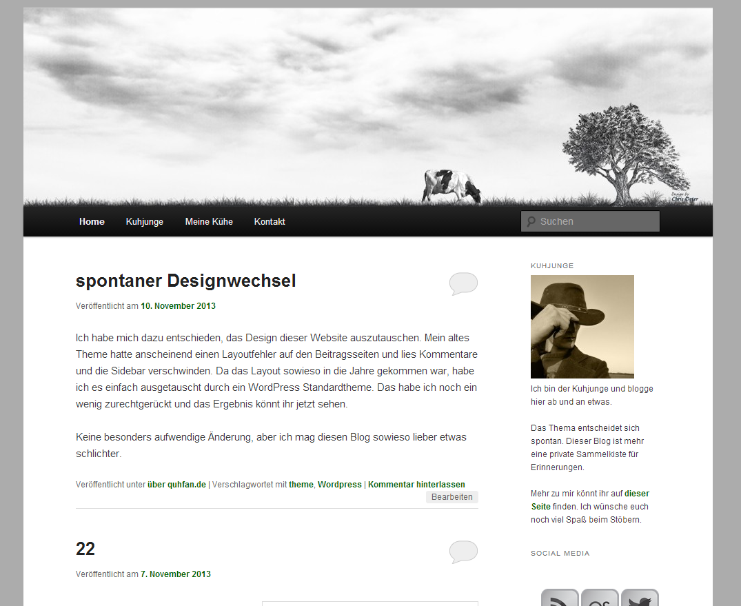 Ein neues Wordpress Theme.