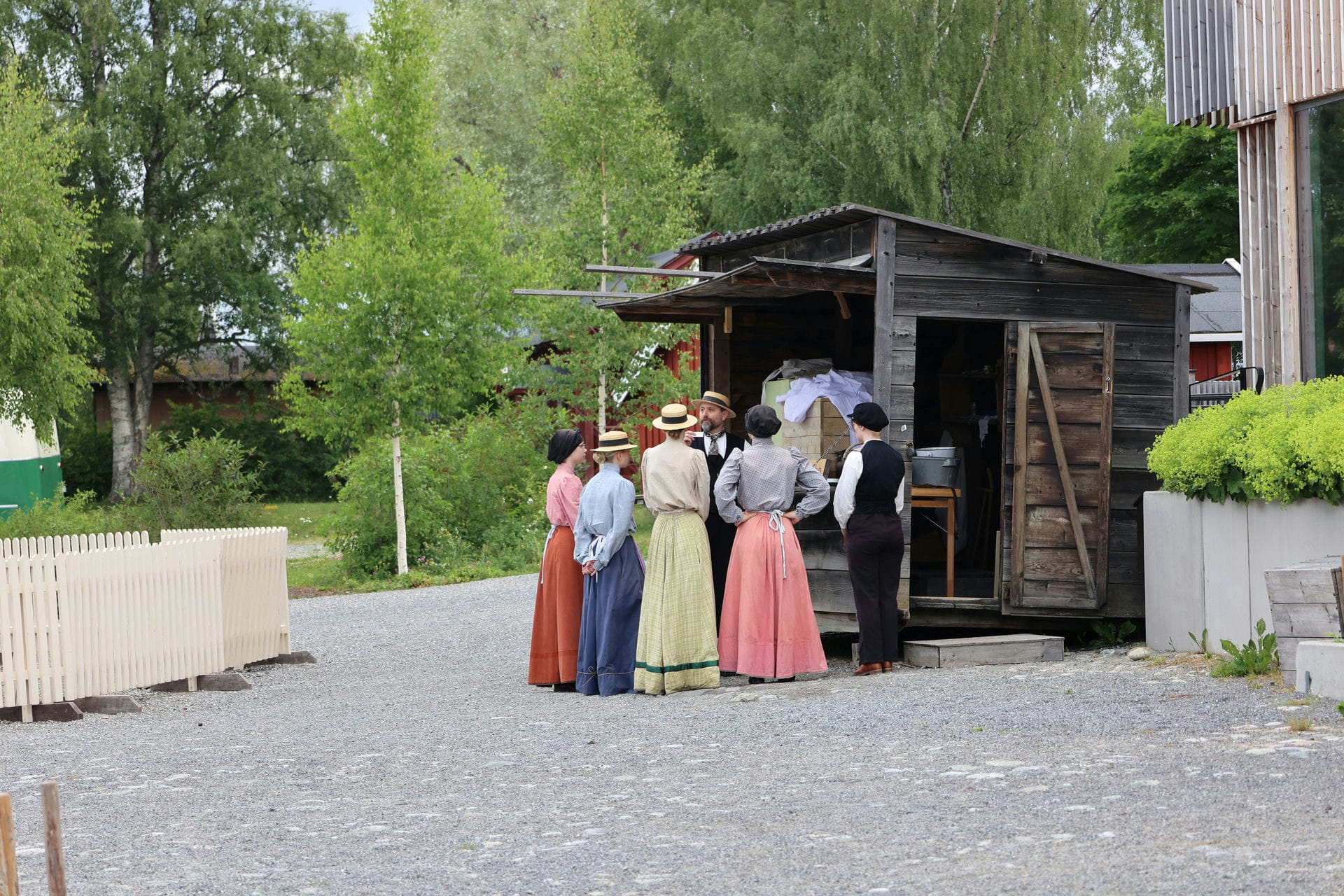 Schauspieler im Nationalmuseum Jamtli