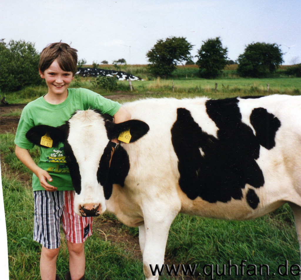 Ich und meine Kuh Berta in jungen Jahren